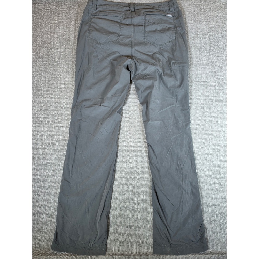 Eddie Bauer Travex Pants Womens 12 35/34 Grey Roll Up Nylon Stretch Hiking - Picture 6 of 10